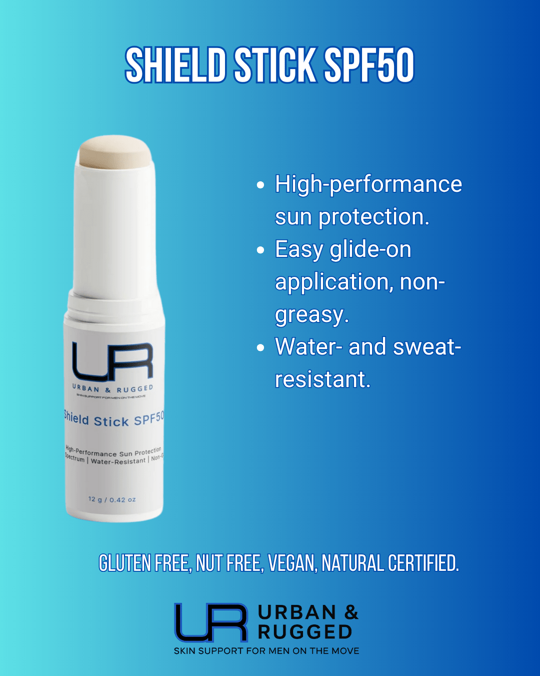 Shield Stick SPF50 - Urban & Rugged