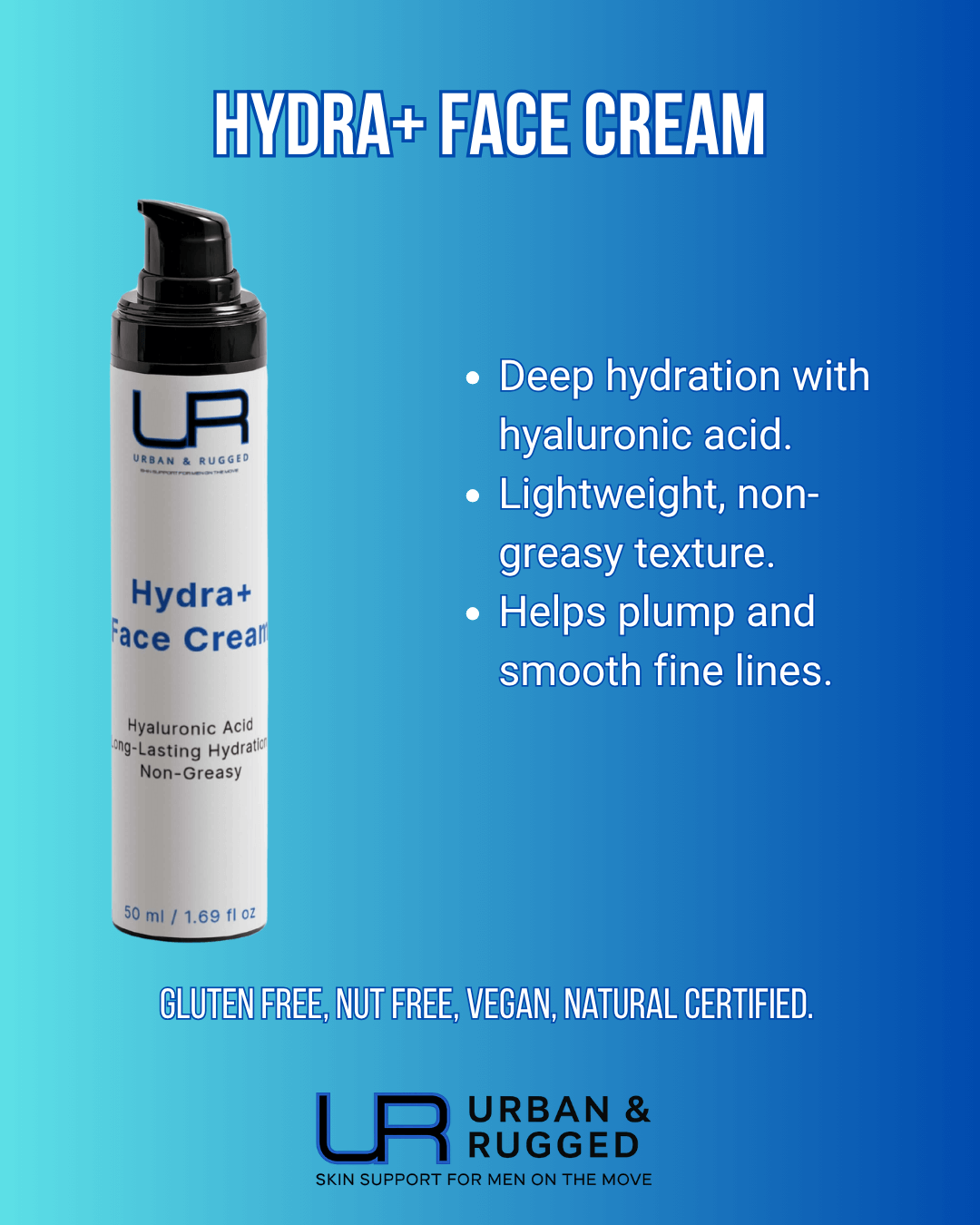 Hydra+ Face Cream - Urban & Rugged